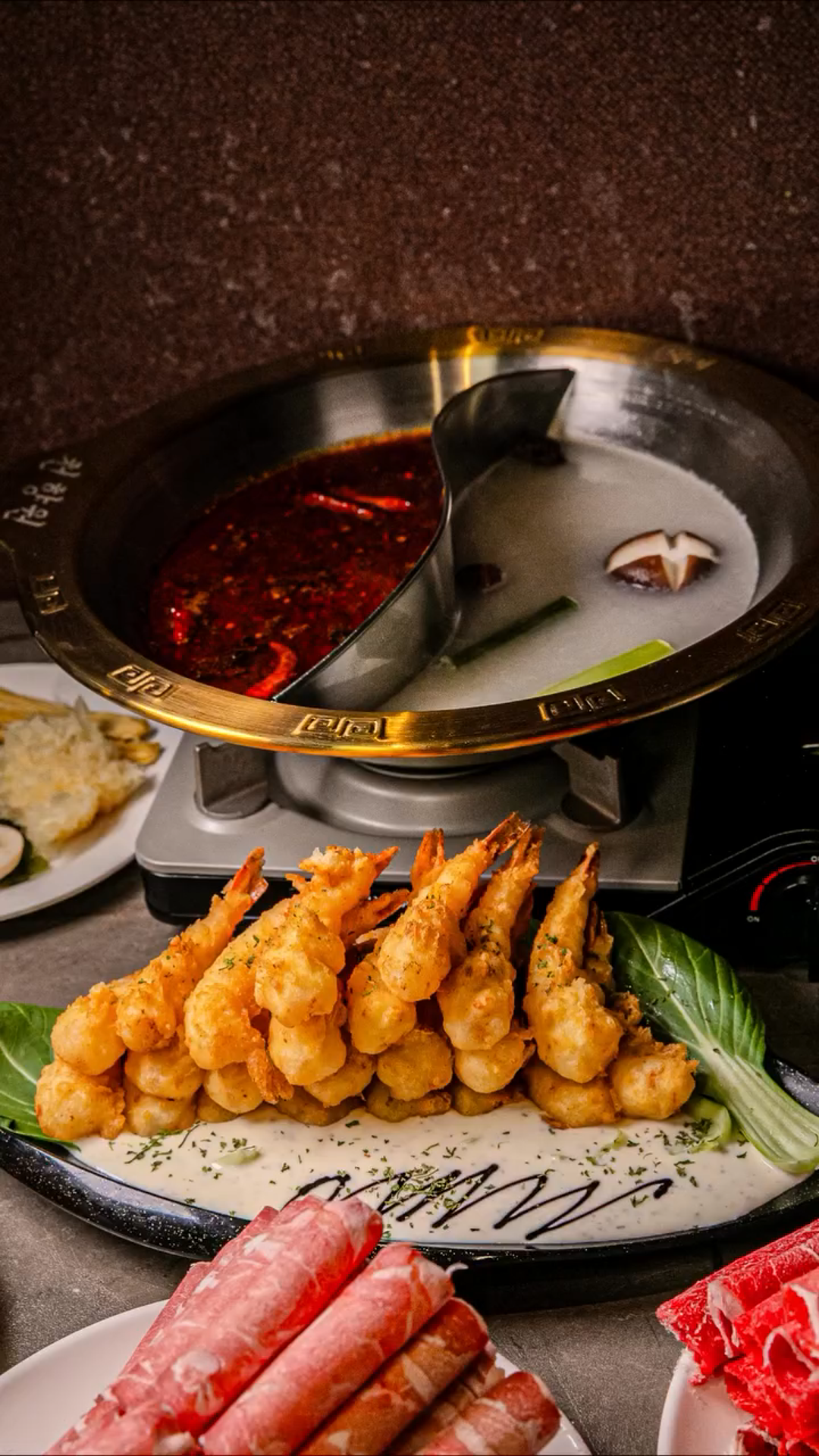 마라훠궈 원앙탕 삼각구도