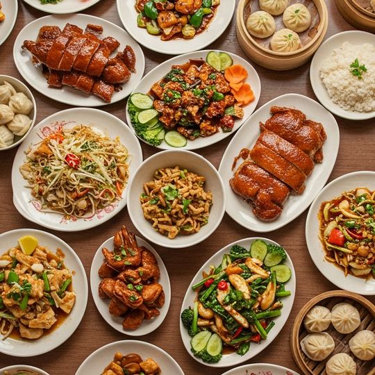 중식당 베이징덕 딤섬 잡채 탑뷰